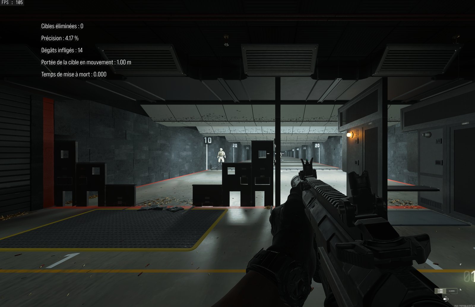 Call of Duty avant optimisation, 105 FPS