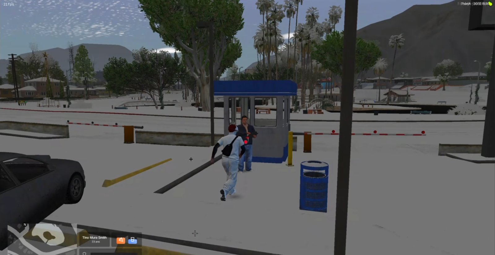 GTA avant optimisation, 21 FPS